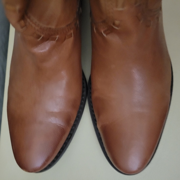 Franco Sarto cognac Window short cowboy boots - Picture 3 of 12